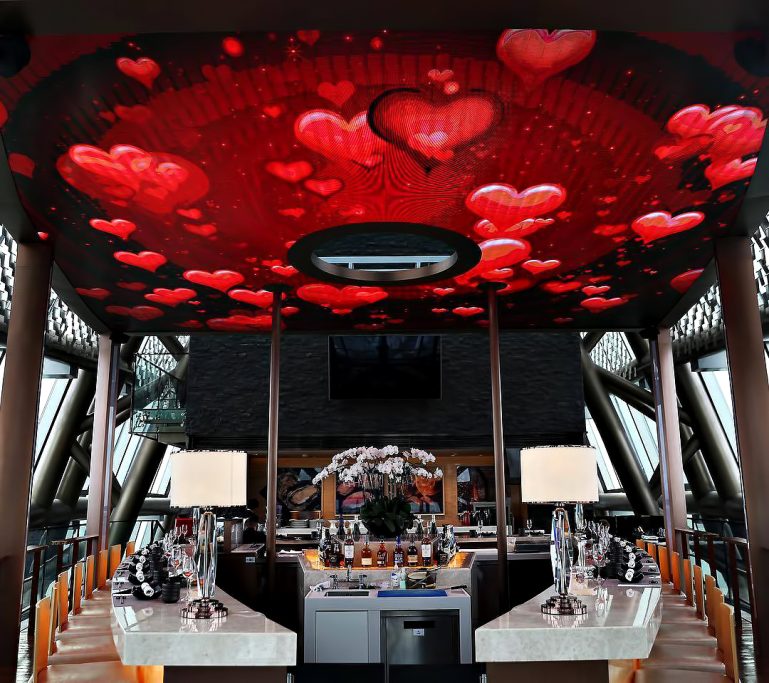 The St. Regis Shenzhen Hotel - Shenzhen, China - MALT Bar Valentine's Day Red Hearts