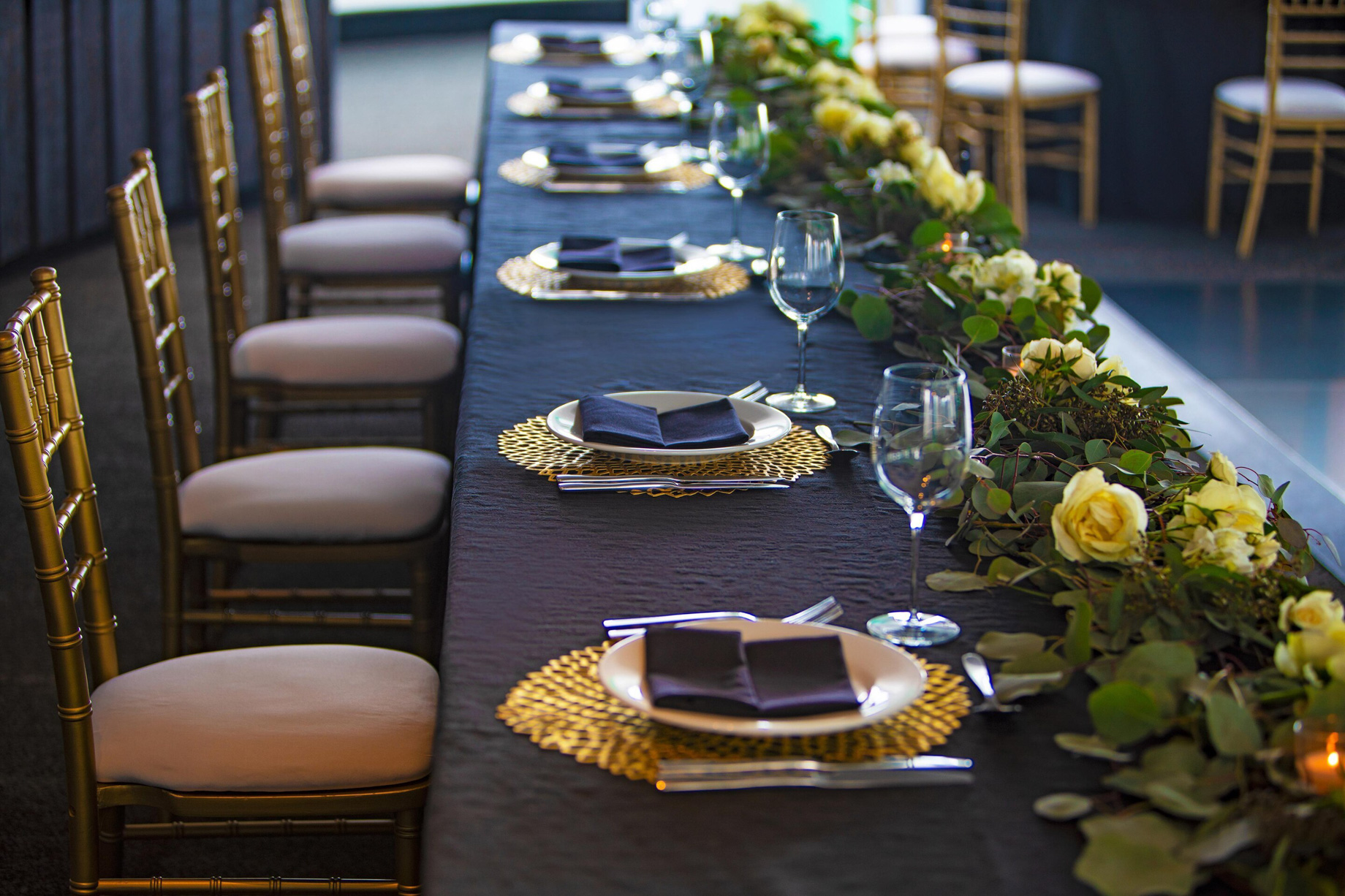 W Chicago Lakeshore Hotel – Chicago, IL, USA – Altitude Wedding Table Setup
