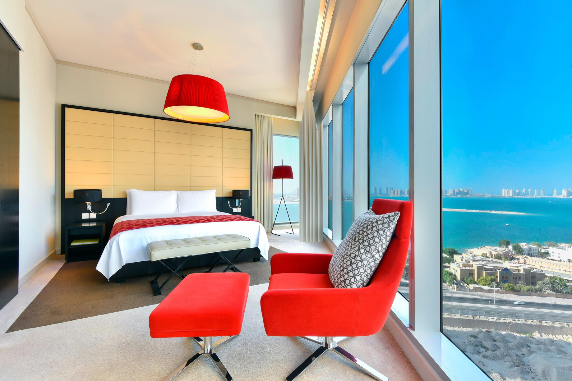 W Doha Hotel Doha, Qatar Witty Residence King Bed TRAVOH