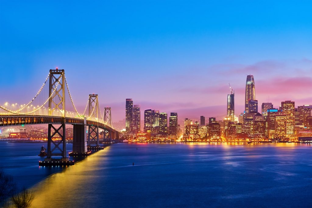 W San Francisco Hotel - San Francisco, CA, USA - San Francisco Skyline Night