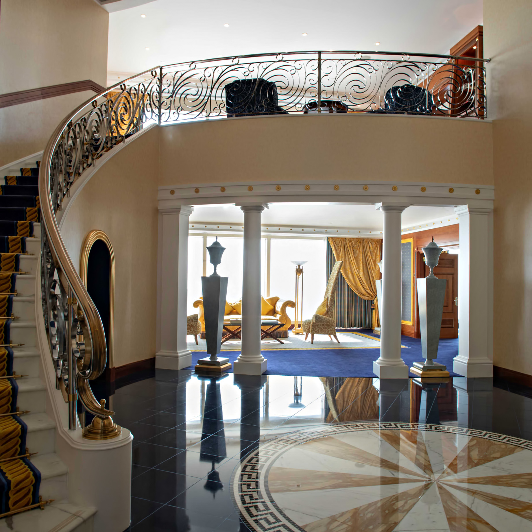 Burj Al Arab Jumeirah Hotel - Dubai, UAE - Suite Stairs