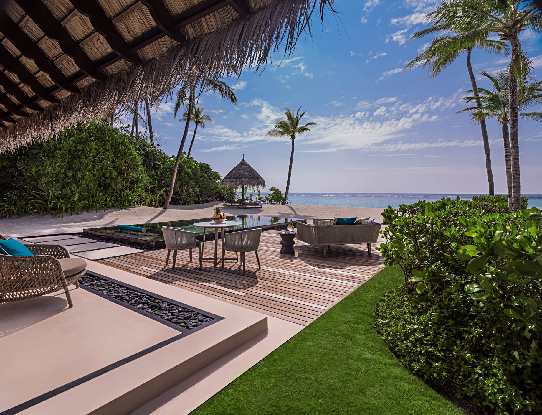 One&Only Reethi Rah Resort – North Male Atoll, Maldives – Grand Beach Villa Oceanview Pool Deck
