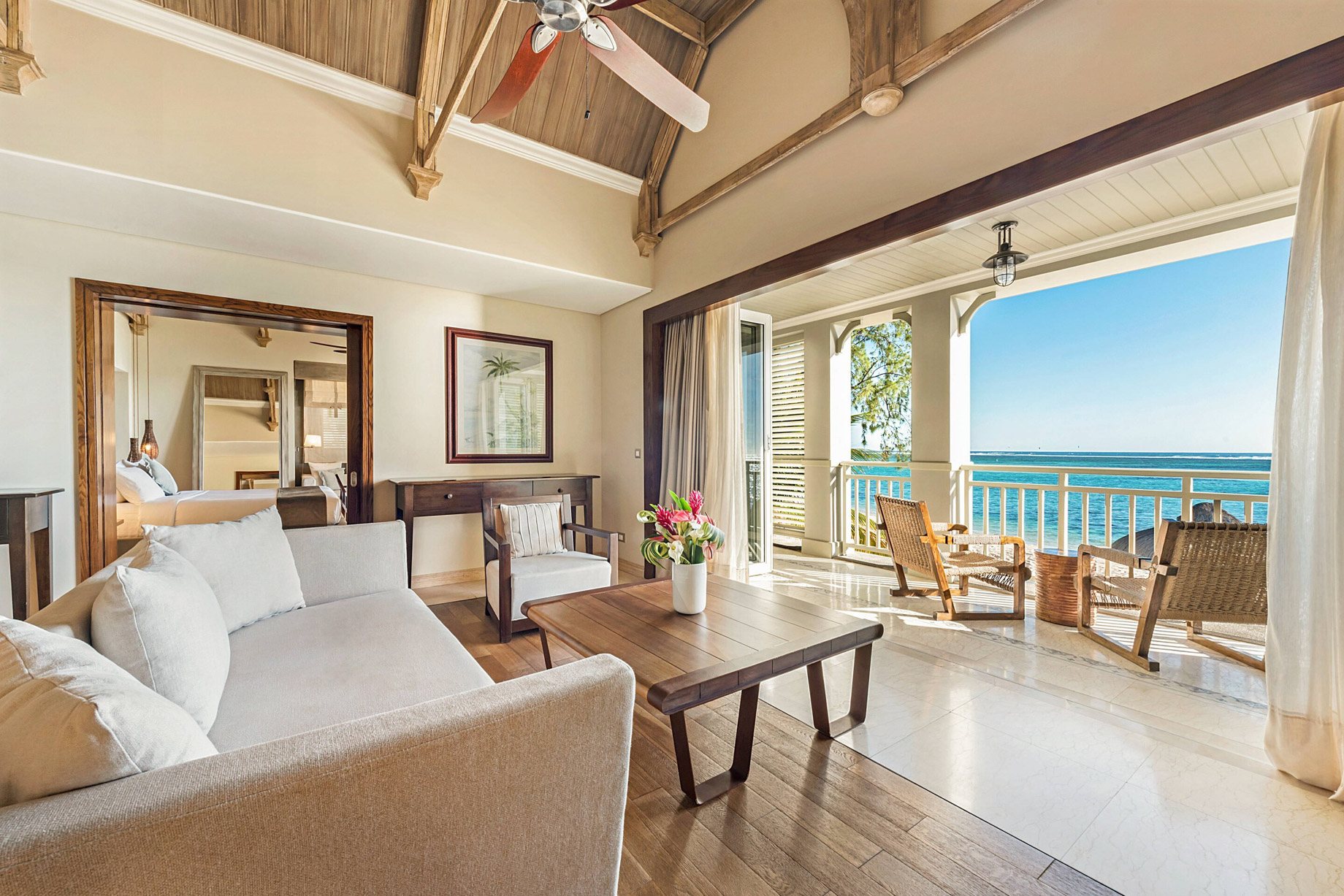 JW Marriott Mauritius Resort – Mauritius – Beachfront Balcony Suite Living Room