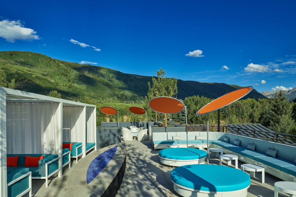 W Aspen Hotel - Aspen, CO, USA - WET Deck Cabanas