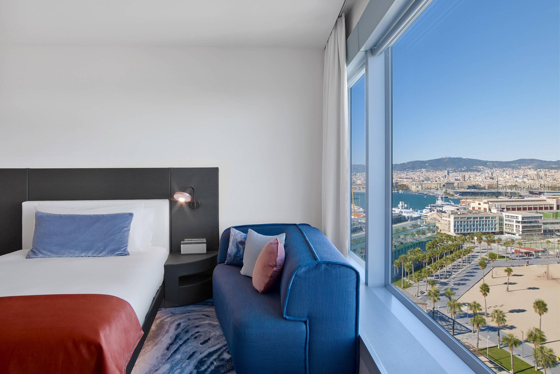 W Barcelona Hotel - Barcelona, Spain - Fabulous Guest Room View