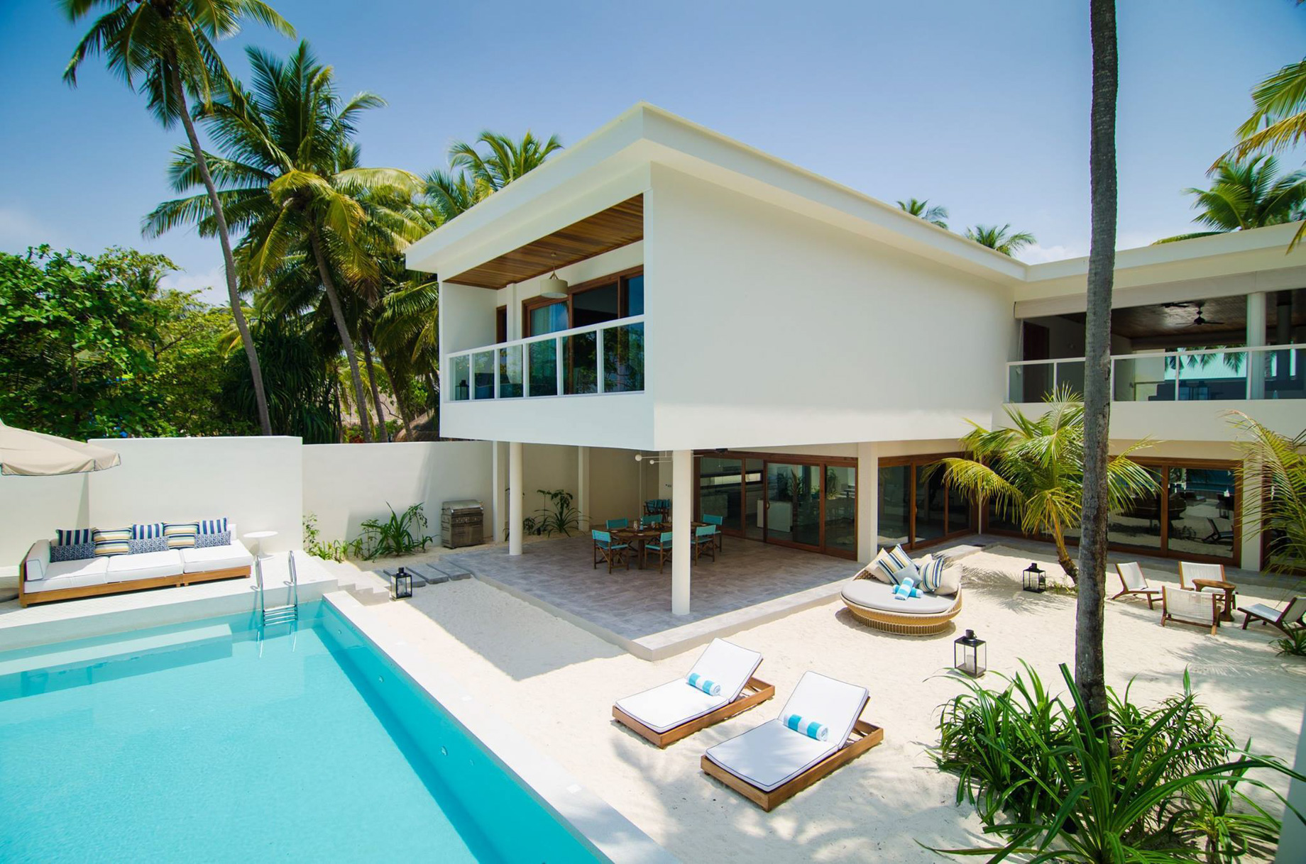 Amilla Fushi Resort and Residences – Baa Atoll, Maldives – Oceanfront Beach Villa Pool Deck