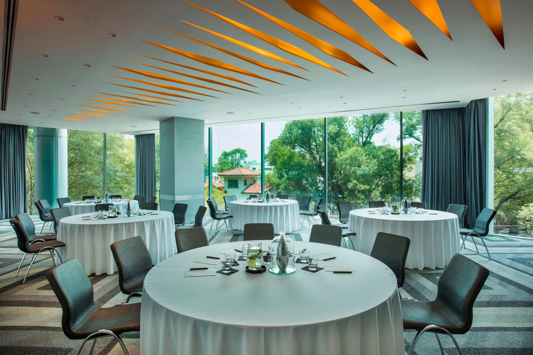 W Mexico City Hotel – Polanco, Mexico City, Mexico – Great Room Round Tables