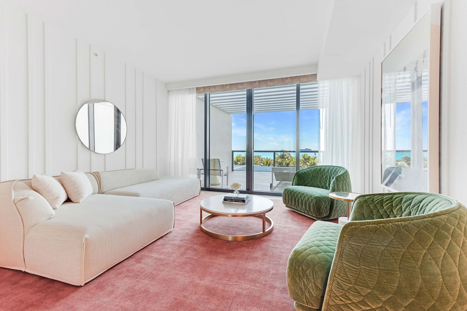 W South Beach Hotel – Miami Beach, FL, USA – Mega Bi Level Suite Living Room