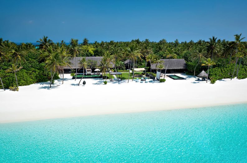 One&Only Reethi Rah Resort - North Male Atoll, Maldives - Grand Beach Villa Aerial