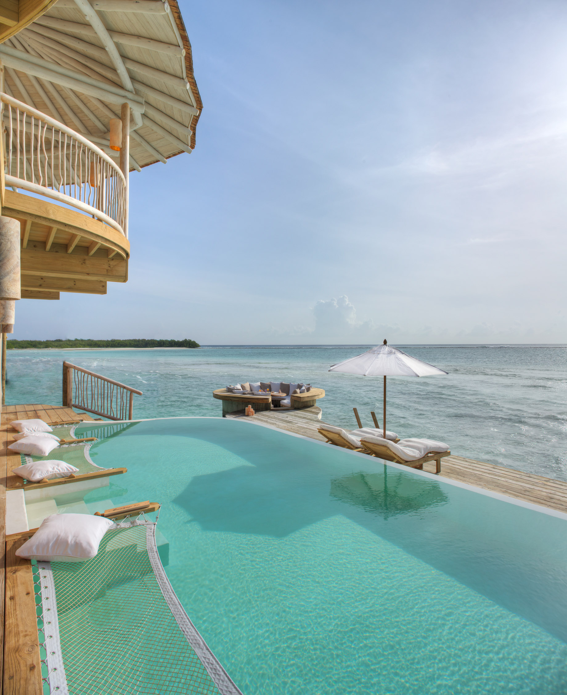 Soneva Jani Resort – Noonu Atoll, Medhufaru, Maldives – 2 Bedroom Water Retreat Villa Outdoor Pool Deck