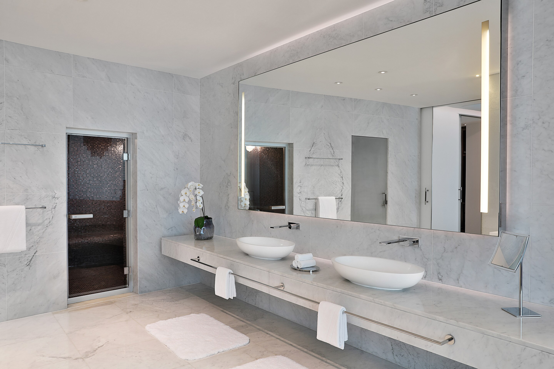 W Abu Dhabi Yas Island Hotel – Abu Dhabi, UAE – E WOW Suite Bathroom Vanity