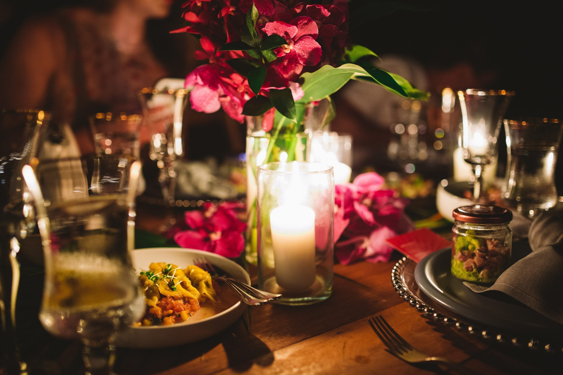 W Koh Samui Resort - Thailand - Beach Dinner at Night