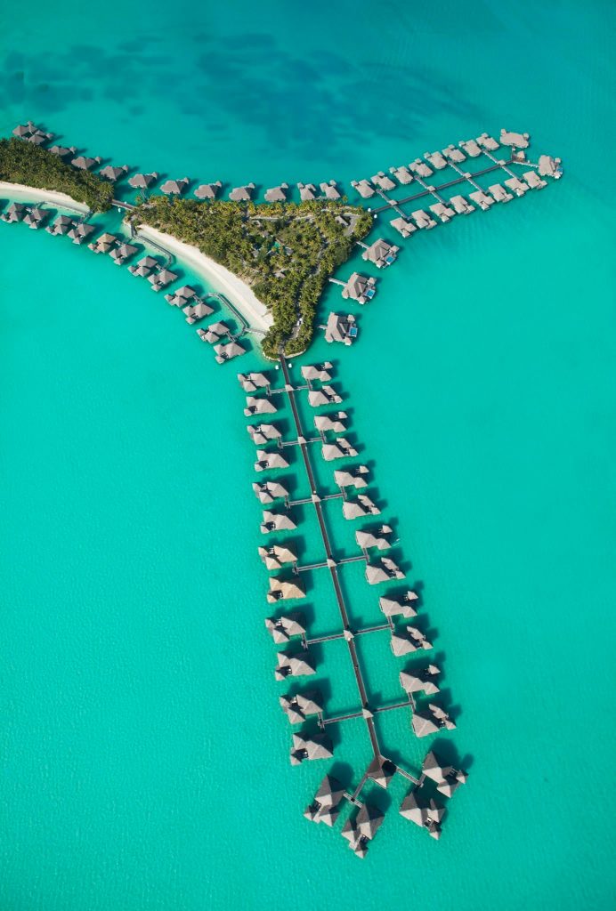 The St. Regis Bora Bora Resort - Bora Bora, French Polynesia - St Regis Bora Bora Aerial Villa View