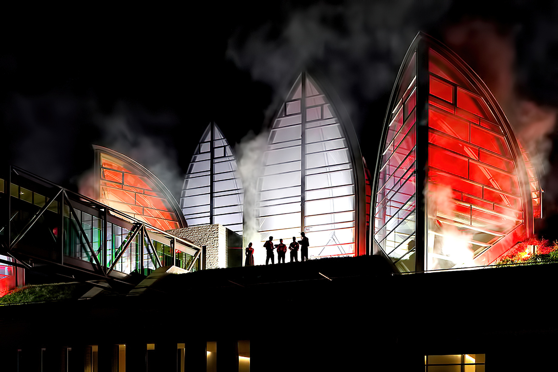 Tschuggen Grand Hotel – Arosa, Switzerland – Glowing Winter Night