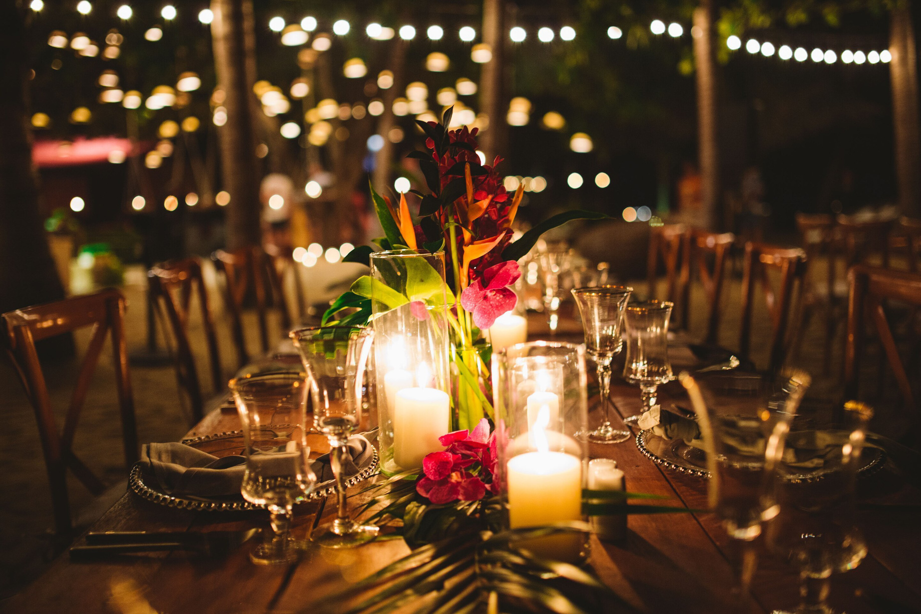 W Koh Samui Resort – Thailand – Beach Dinner at Night