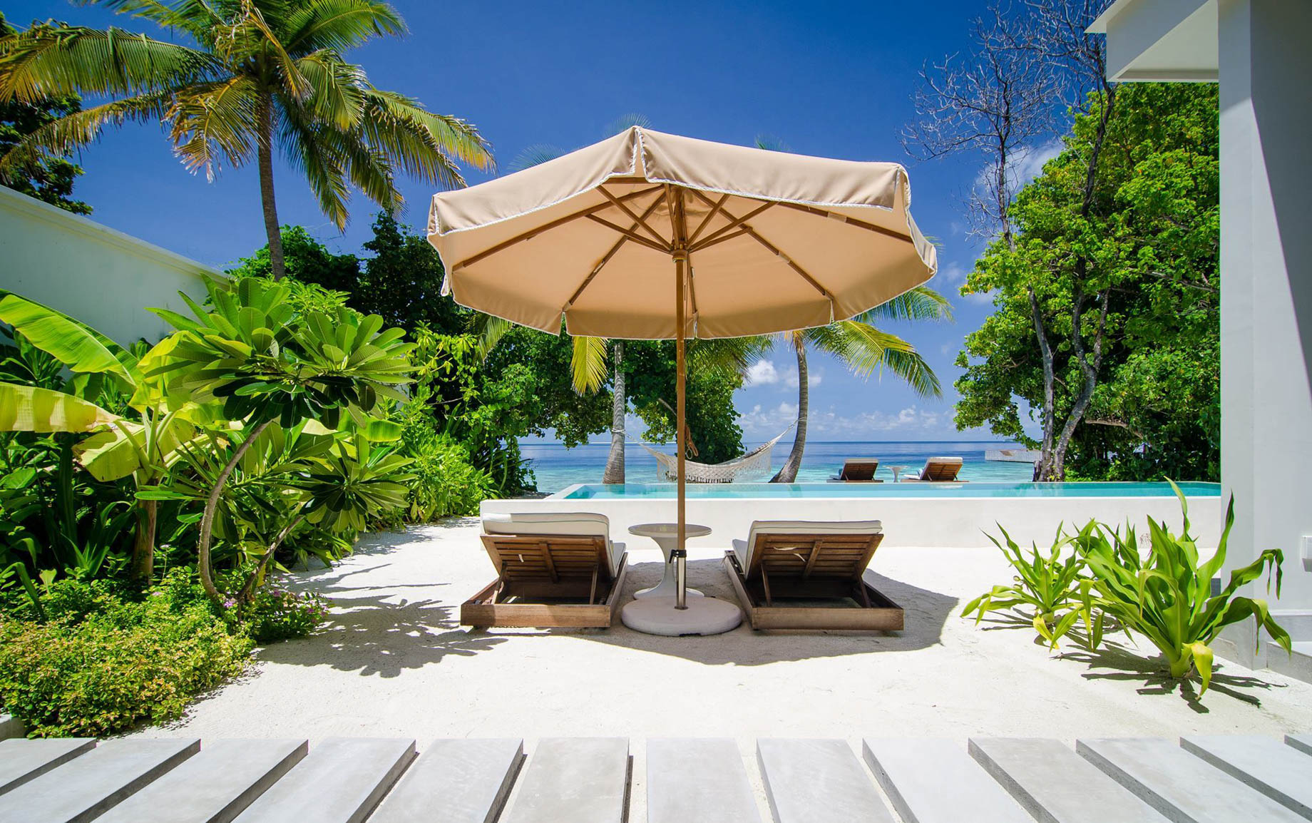 Amilla Fushi Resort and Residences – Baa Atoll, Maldives – Oceanfront Residence Beachfront Pool