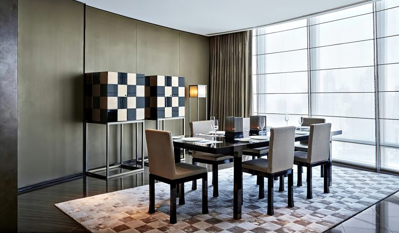 Armani Hotel Dubai - Burj Khalifa, Dubai, UAE - Armani Suite Dining Room