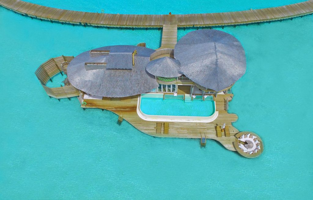 Soneva Jani Resort - Noonu Atoll, Medhufaru, Maldives - 2 Bedroom Water Retreat Villa Aerial