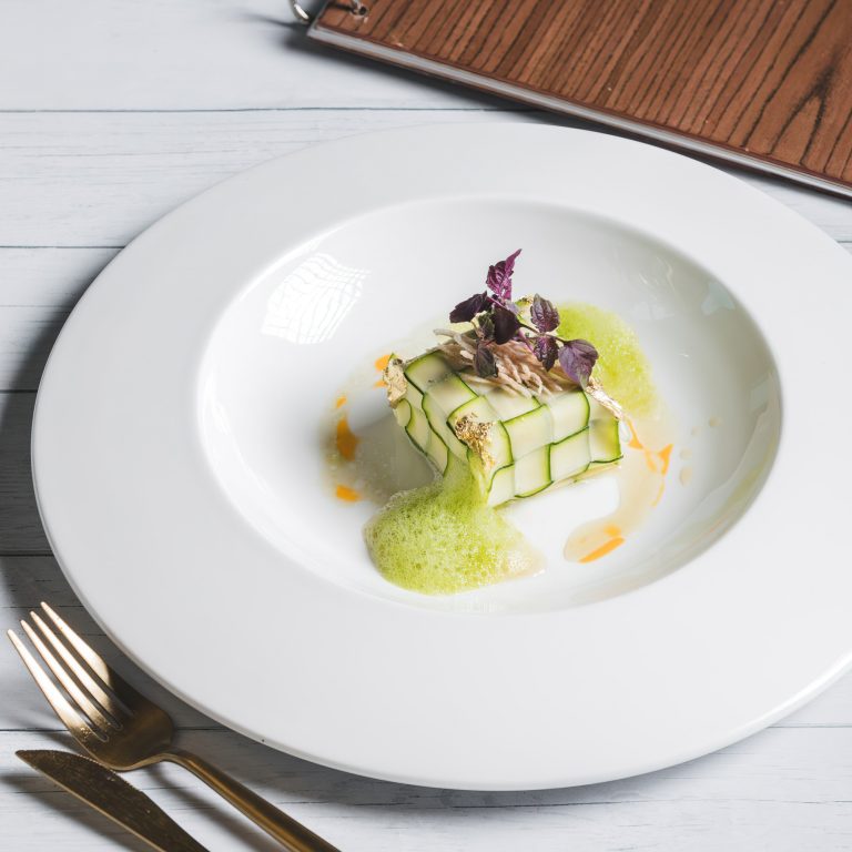 The St. Regis Mumbai Hotel – Mumbai, India – Steamed Zucchini Stuffed with Silken Tofu and Vegetables