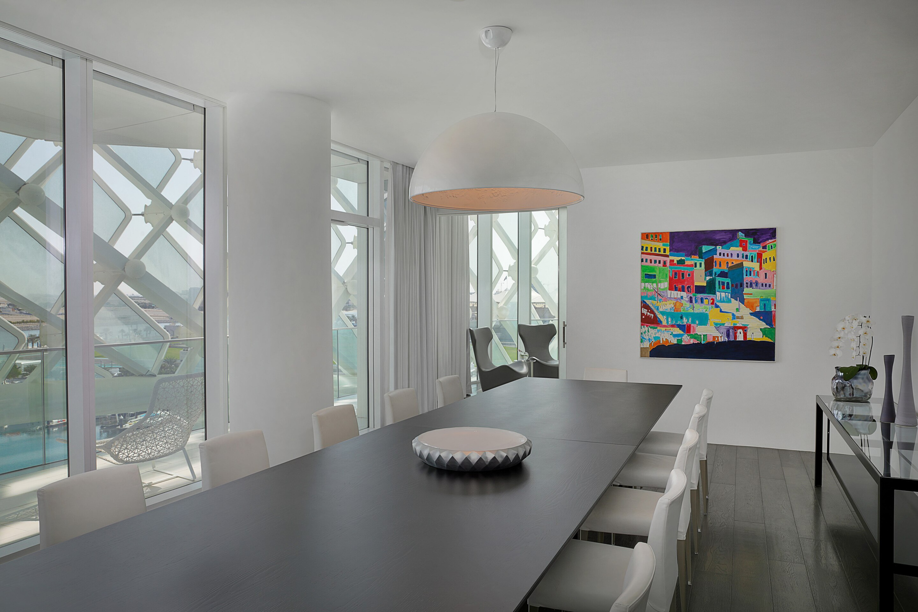 W Abu Dhabi Yas Island Hotel – Abu Dhabi, UAE – E WOW Suite Dining Area