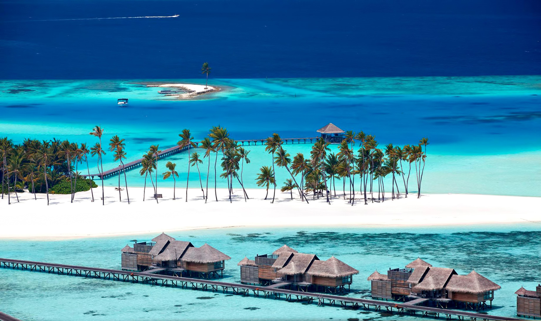 Gili Lankanfushi Resort – North Male Atoll, Maldives – White Sand Beach Villas Aerial