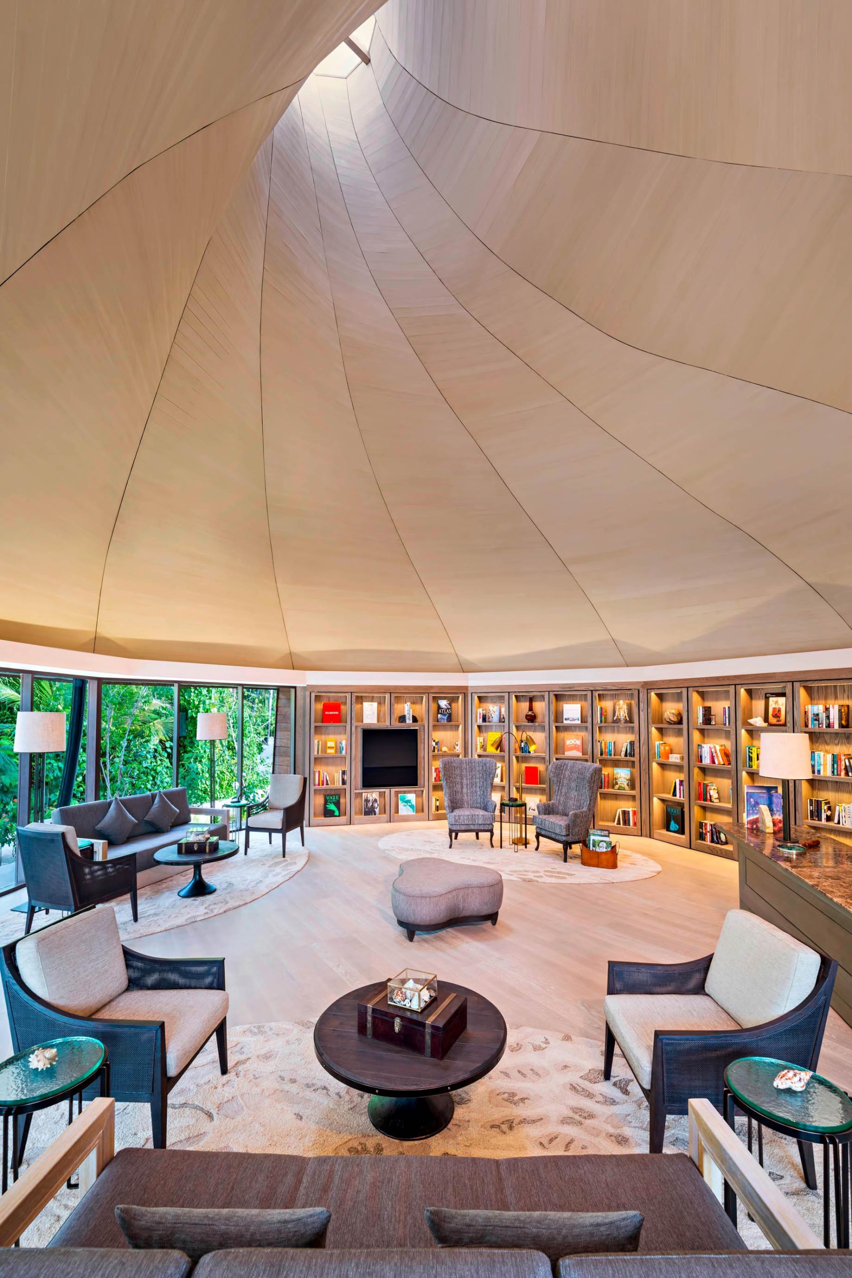 The St. Regis Maldives Vommuli Resort - Dhaalu Atoll, Maldives - The Library