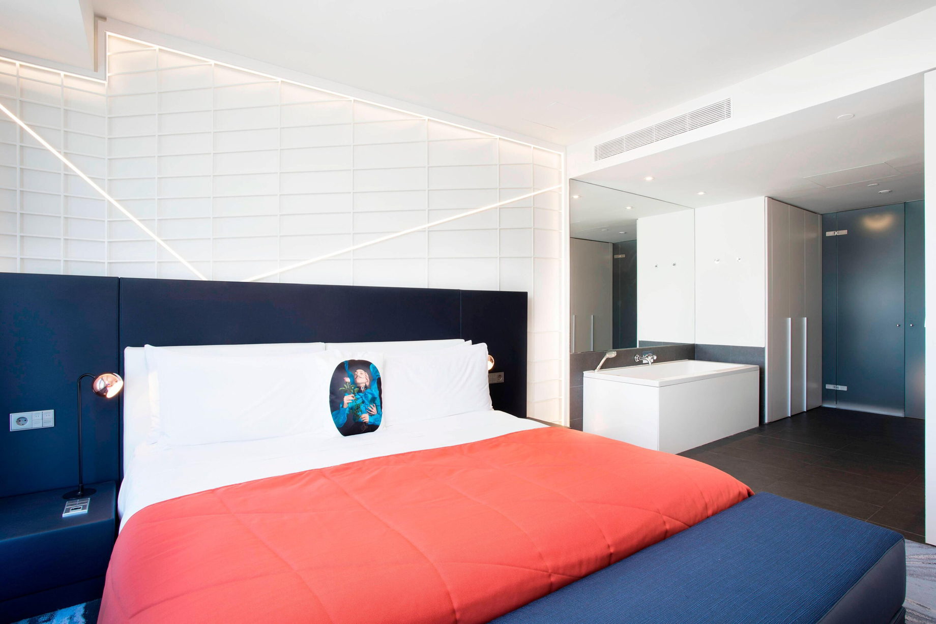 W Barcelona Hotel - Barcelona, Spain - Studio Suite Bed