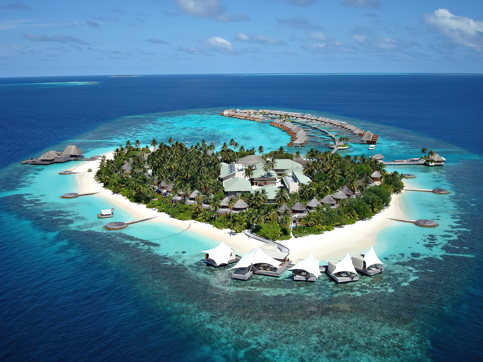 079 – W Maldives Resort – Fesdu Island, Maldives – Resort Aerial View