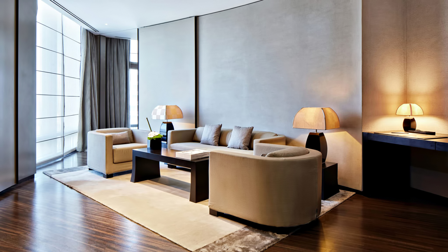 Armani Hotel Dubai – Burj Khalifa, Dubai, UAE – Armani Suite Lounge Area