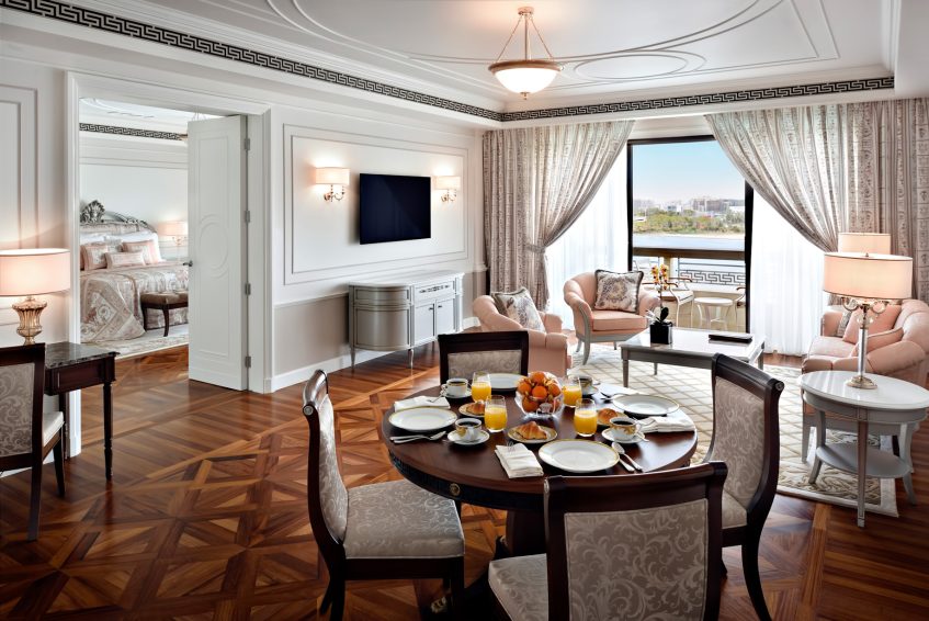 Palazzo Versace Dubai Hotel - Jaddaf Waterfront, Dubai, UAE - Grand Suite Living and Dining Room