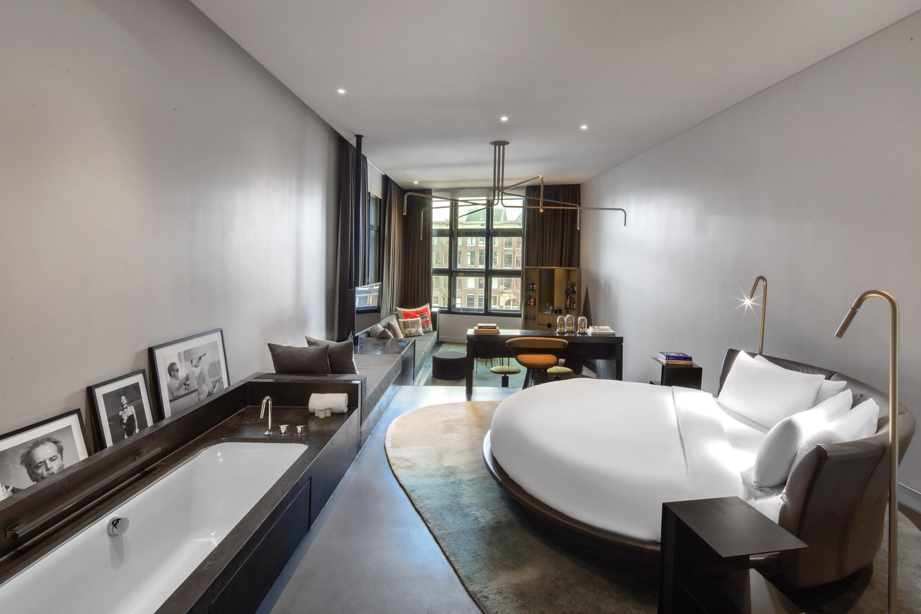 W Amsterdam Hotel – Amsterdam, Netherlands – WOW Bank One Bedroom Studio Suite Decor