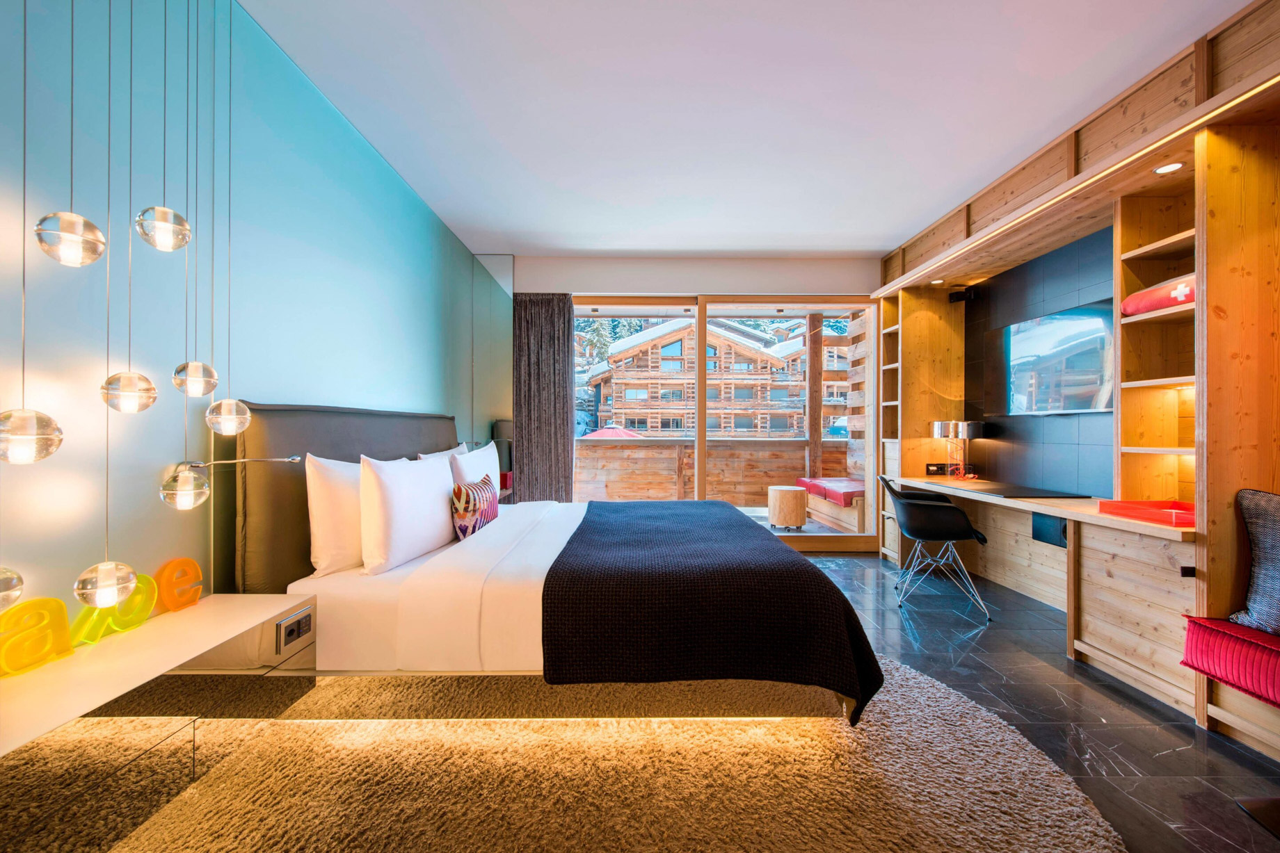 W Verbier Hotel – Verbier, Switzerland – Fabulous Guest Room Bed