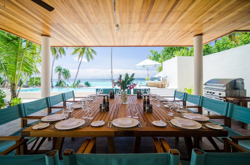 Amilla Fushi Resort and Residences - Baa Atoll, Maldives - Oceanfront Beach Residence Covered Deck