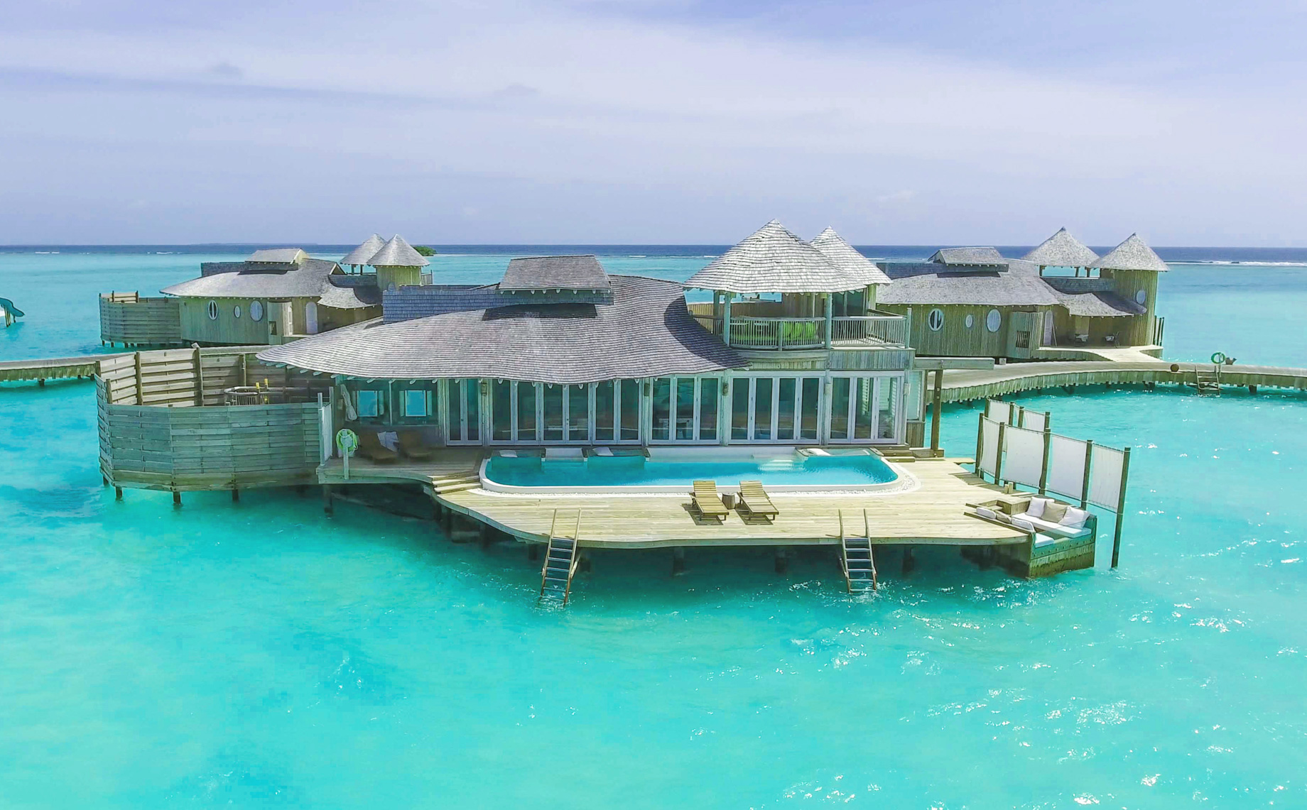Soneva Jani Resort – Noonu Atoll, Medhufaru, Maldives – 1 Bedroom Water Retreat Villa Aerial