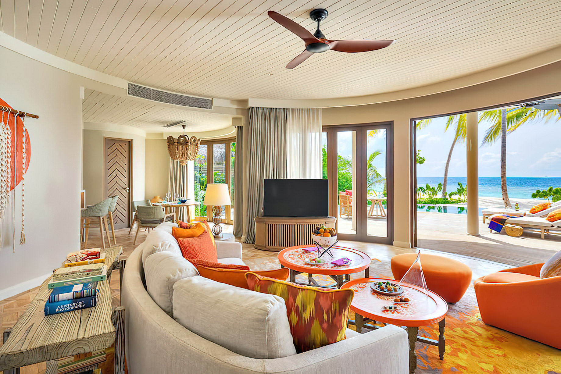 The Nautilus Maldives Resort – Thiladhoo Island, Maldives – Beach Residence Living Room