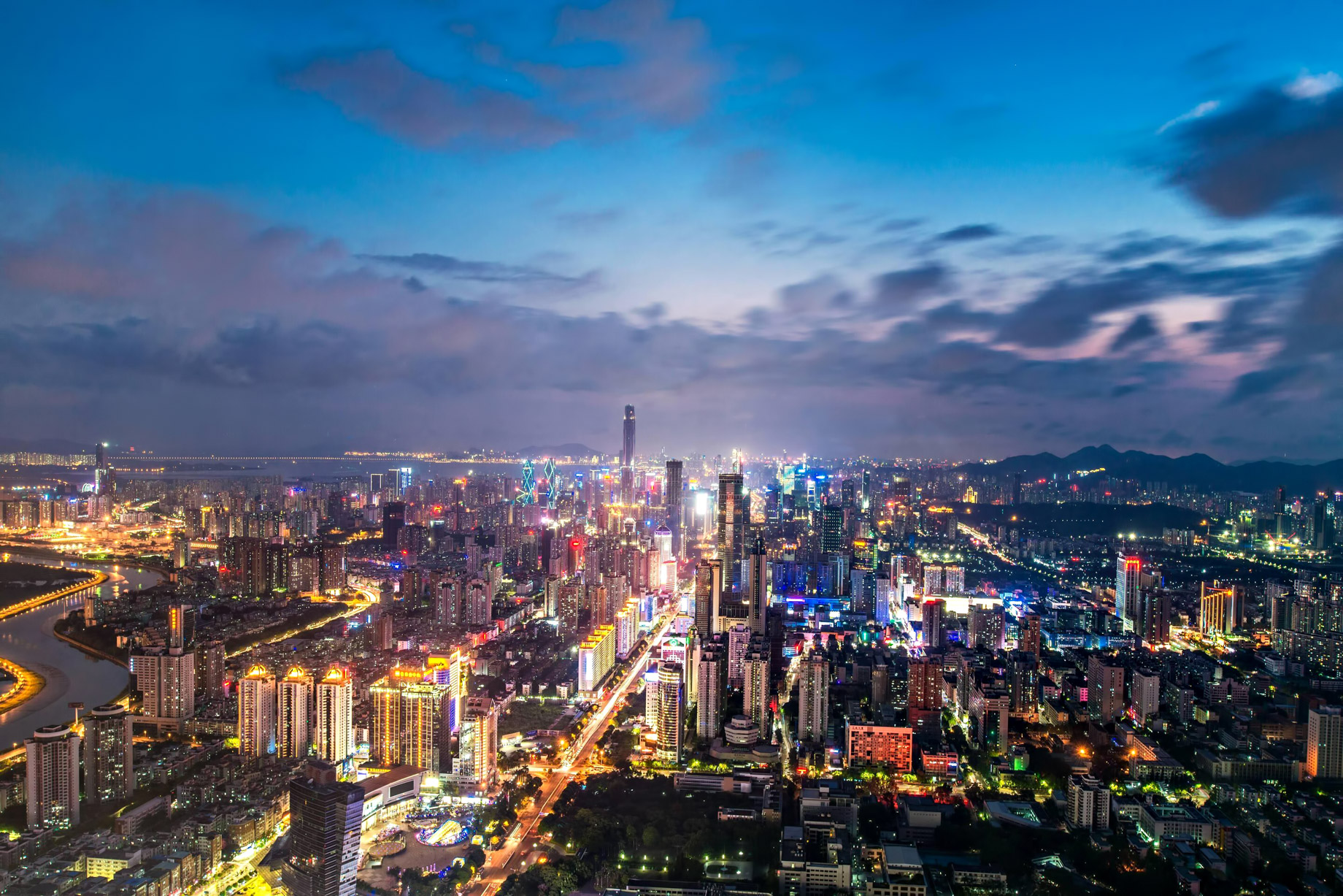 The St. Regis Shenzhen Hotel – Shenzhen, China – Night City View