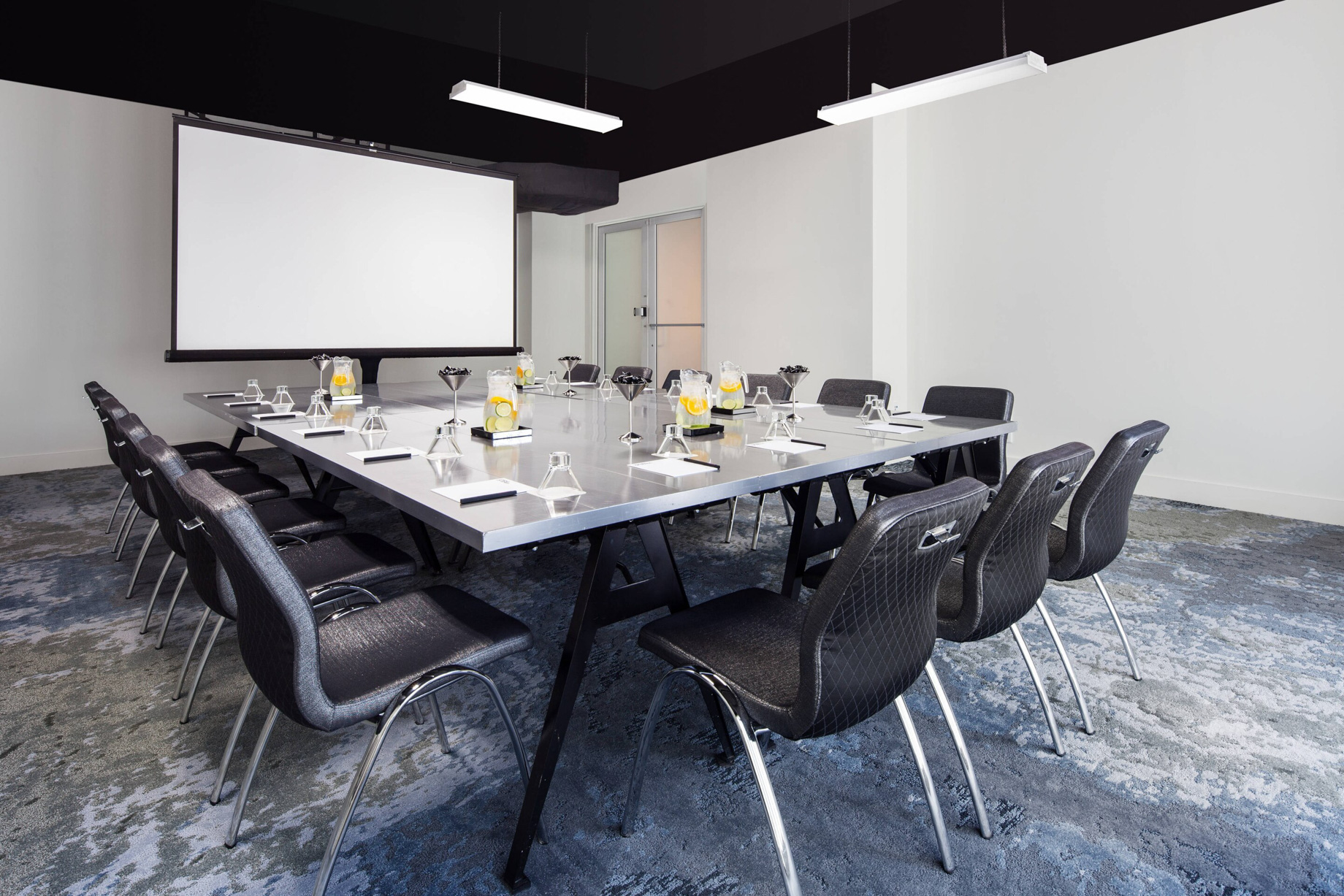 W Fort Lauderdale Hotel - Fort Lauderdale, FL, USA - Workroom Conference Setup