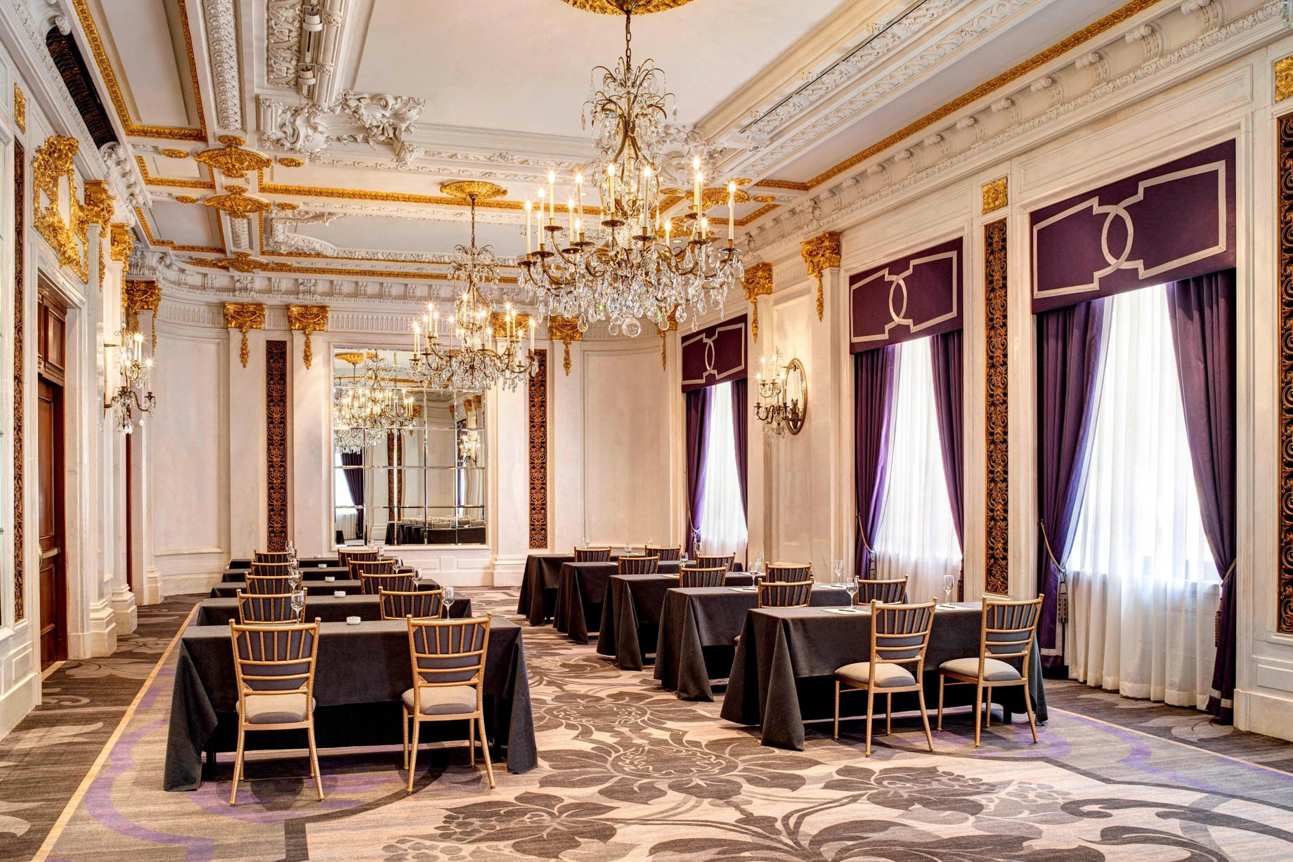 The St. Regis New York Hotel – New York, NY, USA – The Versailles Room Classroom Setup