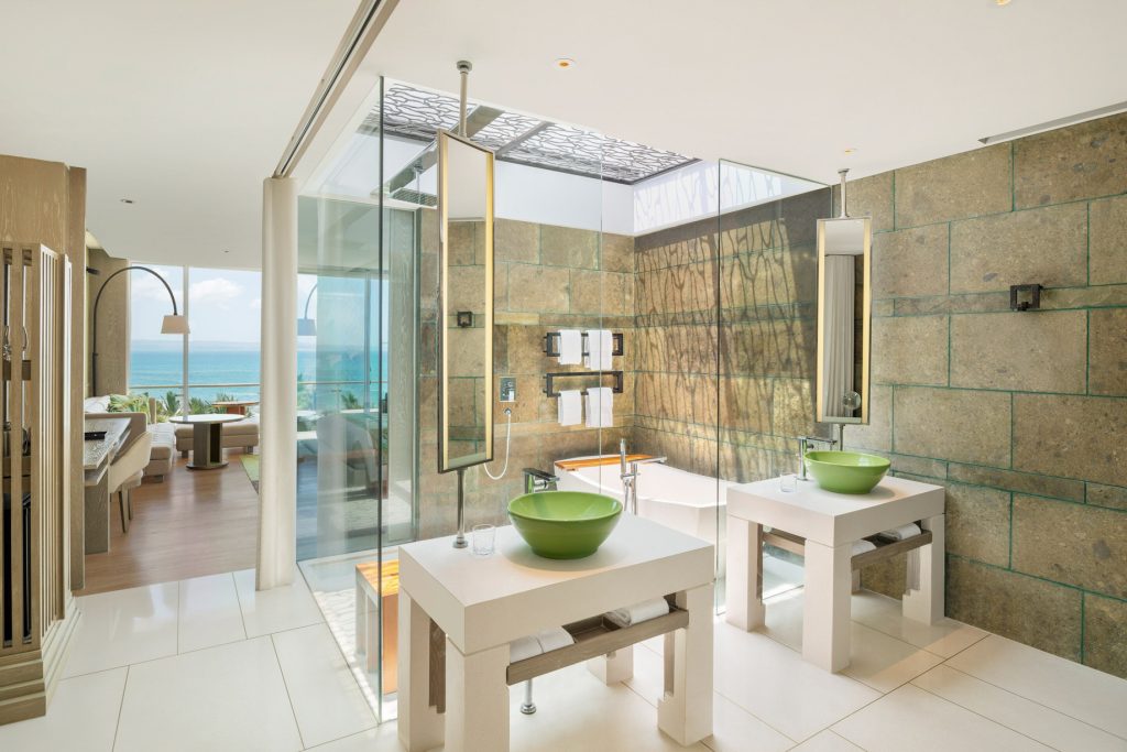 W Bali Seminyak Resort - Seminyak, Indonesia - Spectacular Ocean Facing Escape Guest Bathroom View