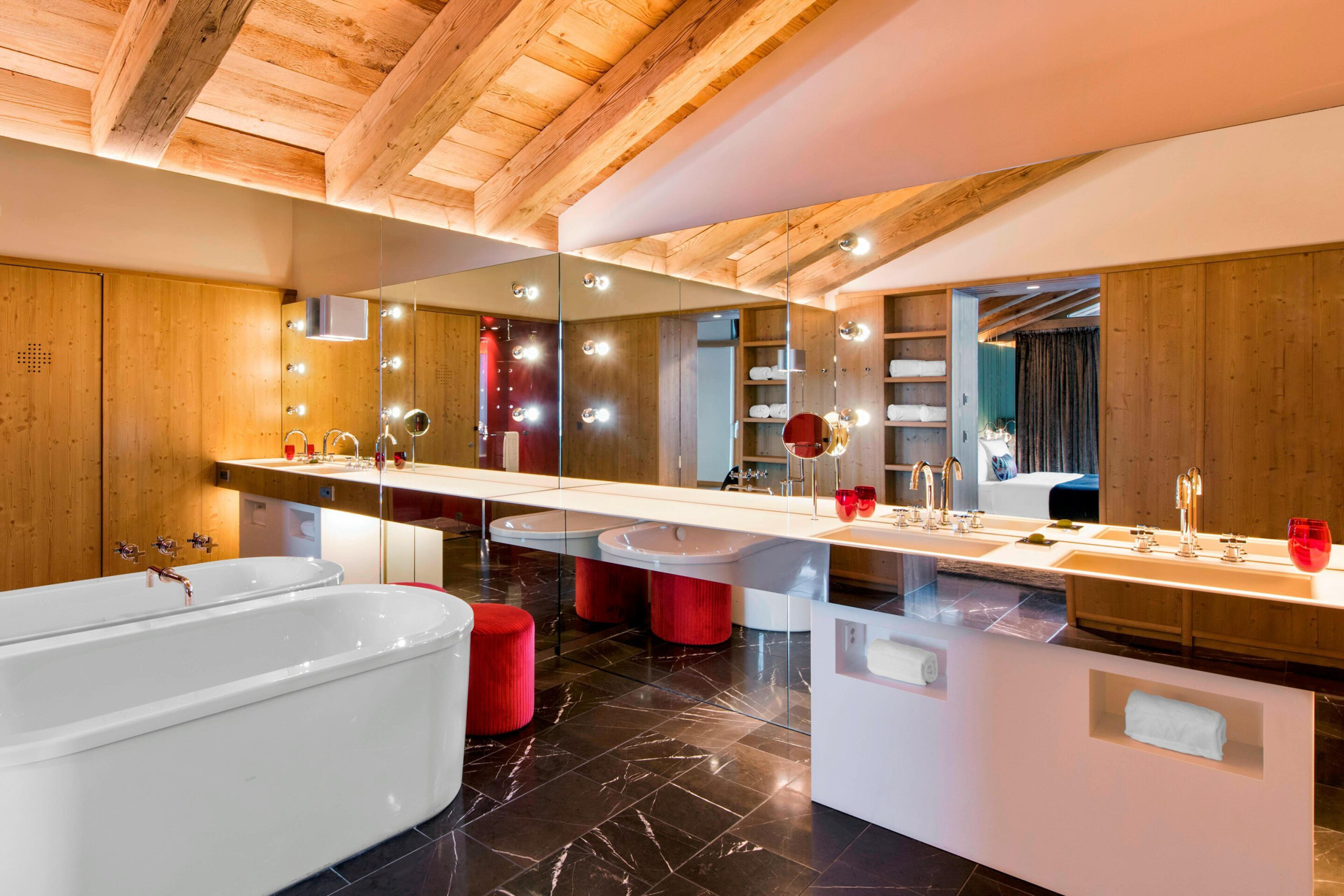 W Verbier Hotel - Verbier, Switzerland - Fabulous Suite Bathroom