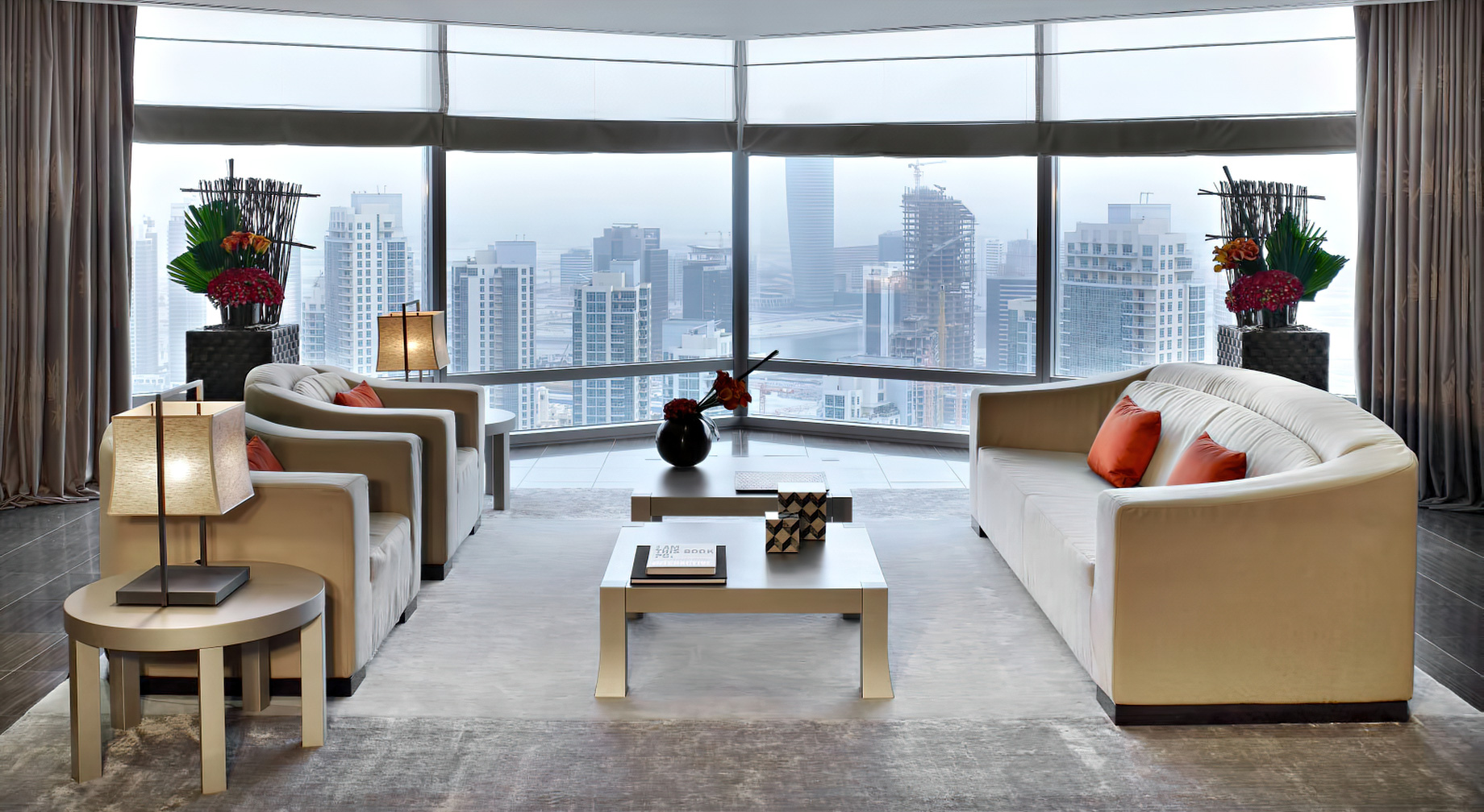 Armani Hotel Dubai – Burj Khalifa, Dubai, UAE – Armani Suite Living Room