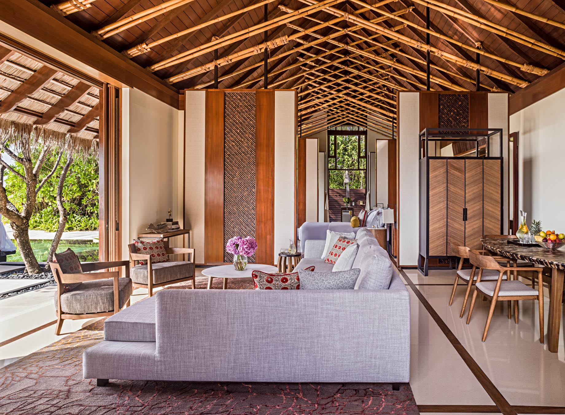 One&Only Reethi Rah Resort – North Male Atoll, Maldives – Grand Beach Villa Living Room