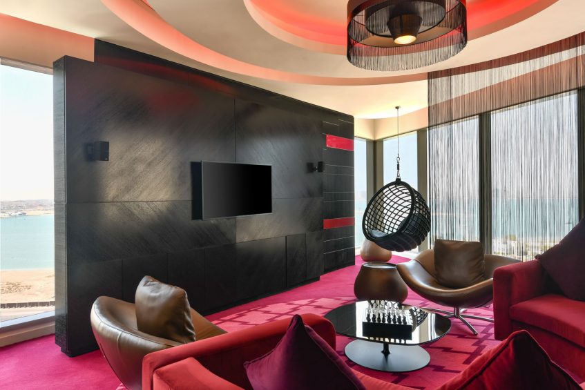 W Doha Hotel - Doha, Qatar - WOW Suite Living Area