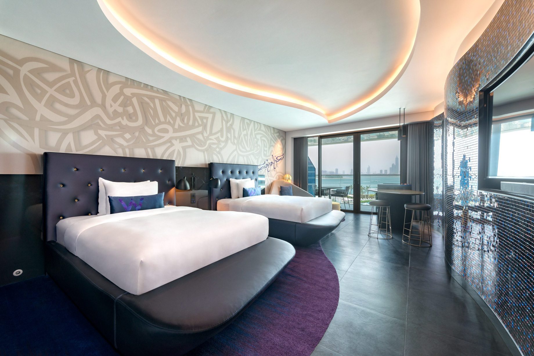 W Dubai The Palm Resort – Dubai, UAE – Mega Suite Twin Bedroom