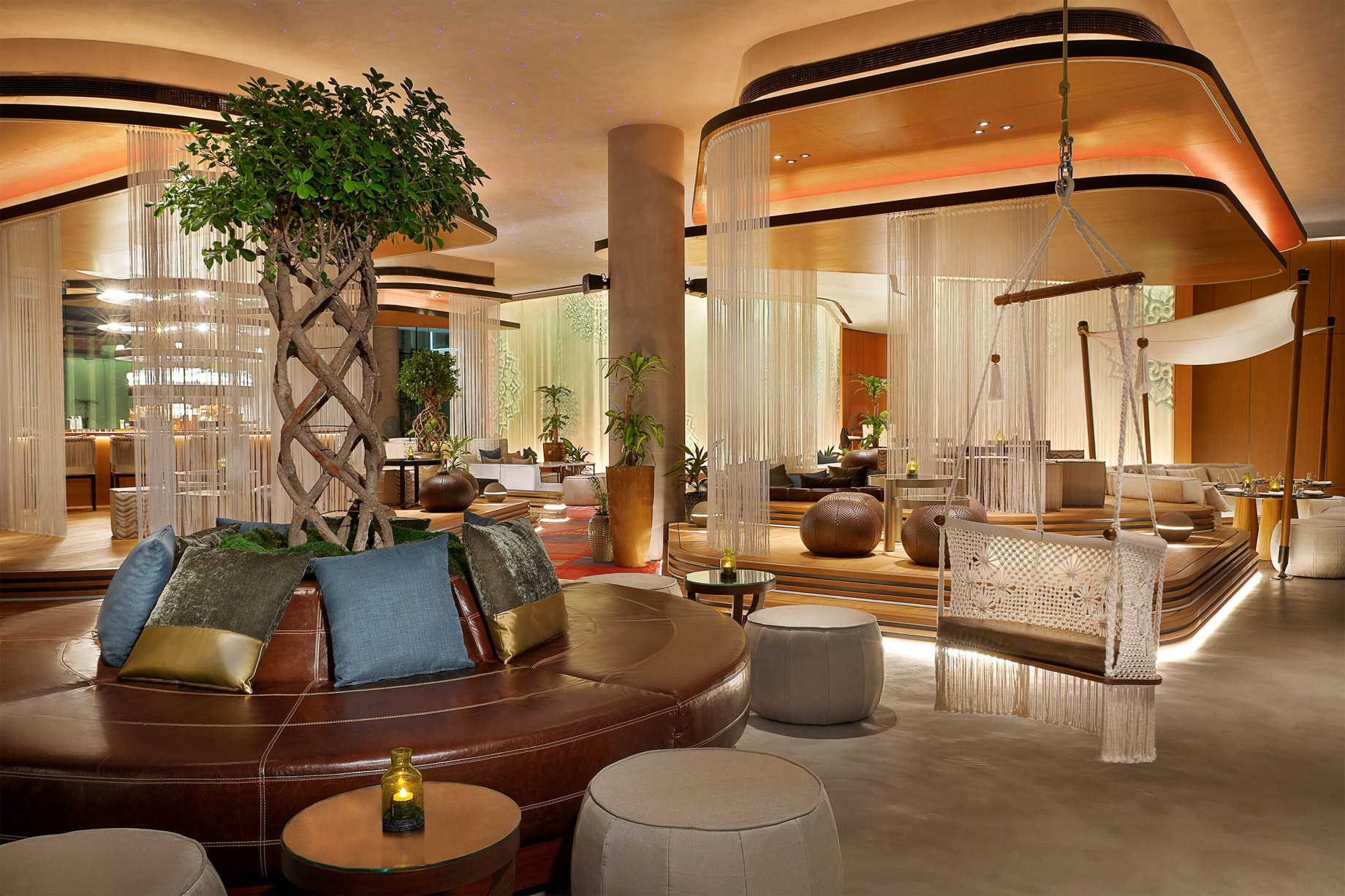 W Muscat Resort - Muscat, Oman - Siddharta Lounge by Buddha Bar Seating