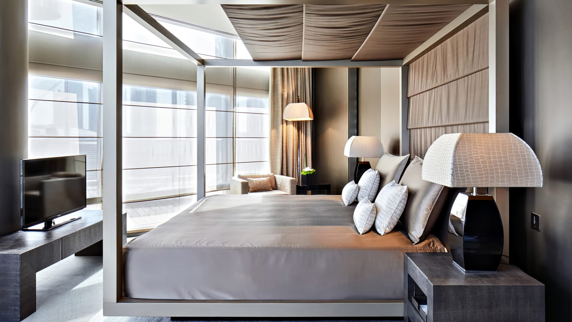 Armani Hotel Dubai - Burj Khalifa, Dubai, UAE - Armani Ambassador Suite Bedroom