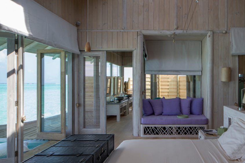 Soneva Jani Resort - Noonu Atoll, Medhufaru, Maldives - 1 Bedroom Water Retreat Villa Bedroom Bathroom View