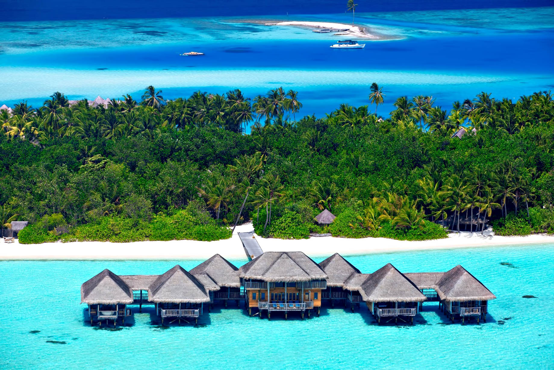 Gili Lankanfushi Resort – North Male Atoll, Maldives – Meera Spa Aerial