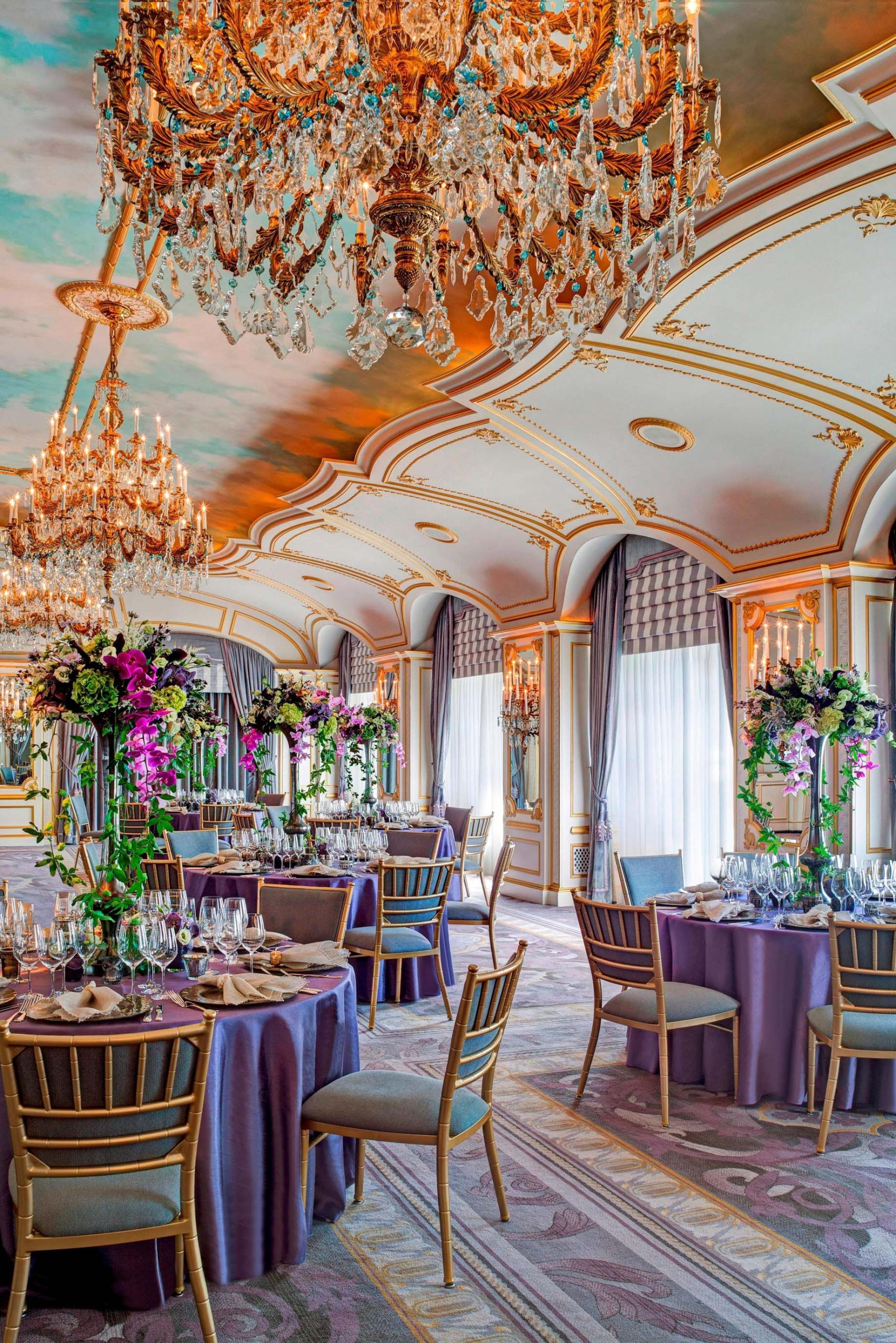 The St. Regis New York Hotel – New York, NY, USA – The St. Regis Roof Banquet Setup