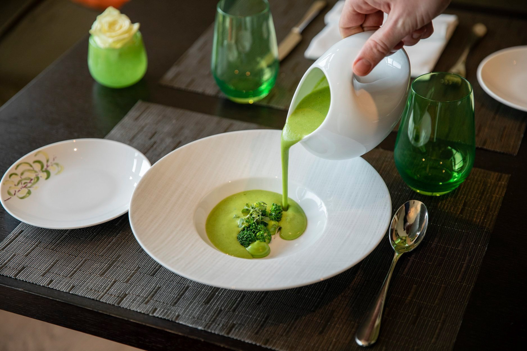 Waldhotel – Burgenstock Hotels & Resort – Obburgen, Switzerland – Healthy Green Colour Cuisine